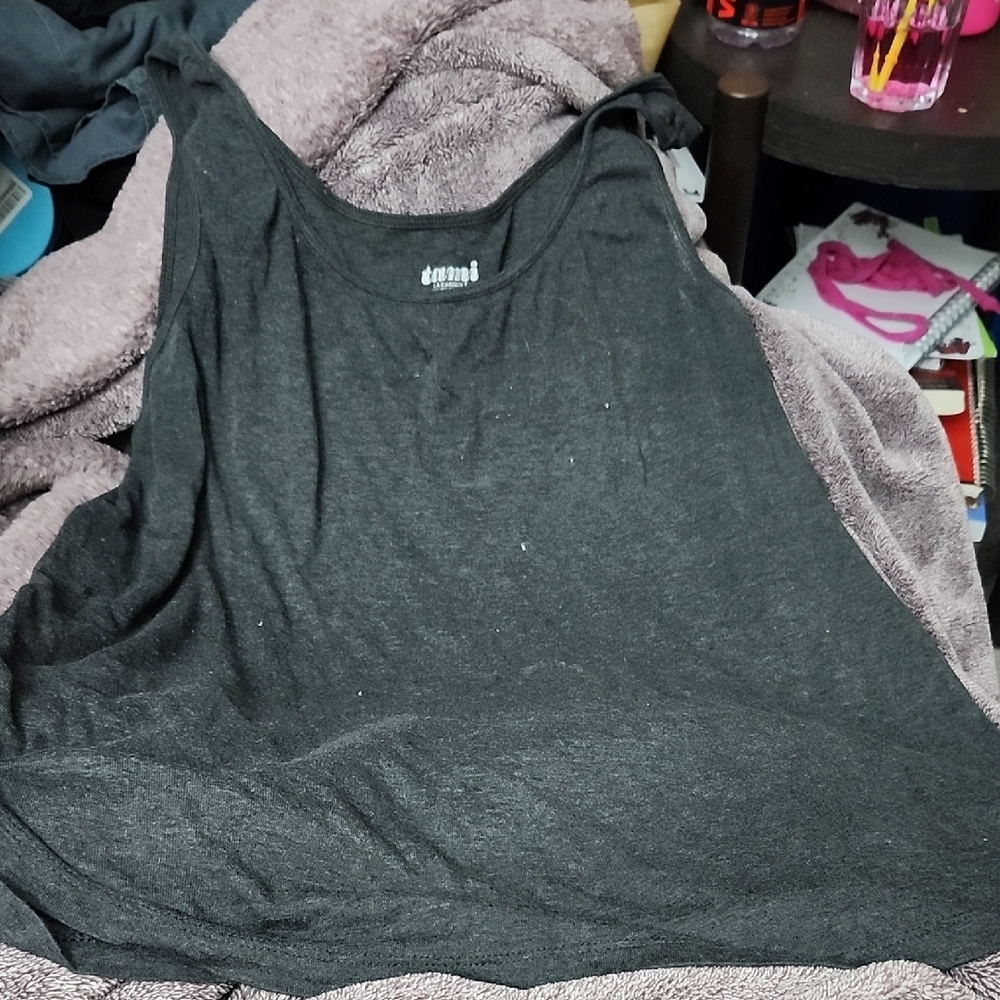 Old Navy Gray Oversized Sleeveless Tank Top